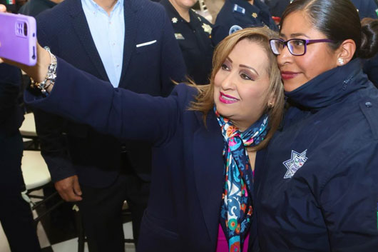 Reconoció gobernadora Lorena Cuéllar labor de policías municipales y estatales