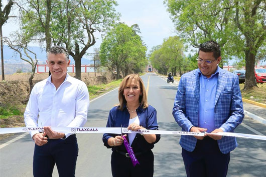 Entregó gobernadora Lorena Cuéllar rehabilitación de carretera Calpulalpan–La Soledad