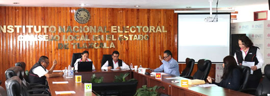 Conoce la comisión local de vigilancia del INE Tlaxcala actividades de actualización al padrón electoral