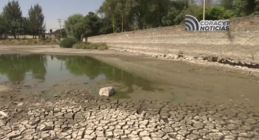 Sufre consecuencias de la sequía represa de Acomulco en Zacatelco