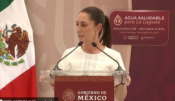 Sheinbaum reafirma compromiso con proyecto ‘Agua Saludable para La Laguna’