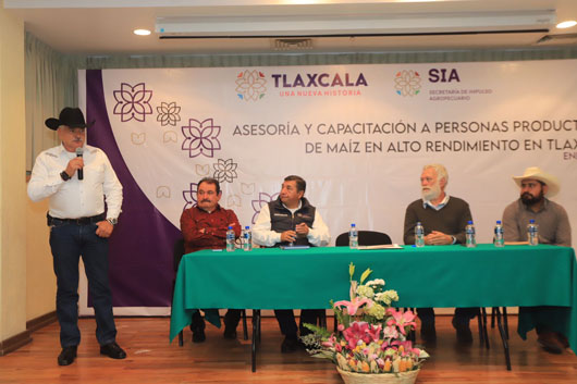 SIA asesorará y capacitará productores de maíz de alto rendimiento en Tlaxcala