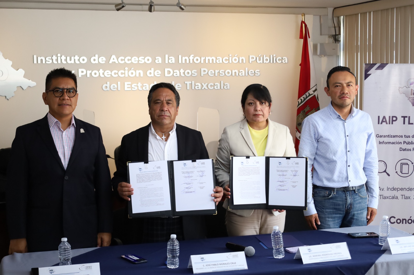 Continúa el trabajo colaborativo entre el IAIP Tlaxcala y la Upet
