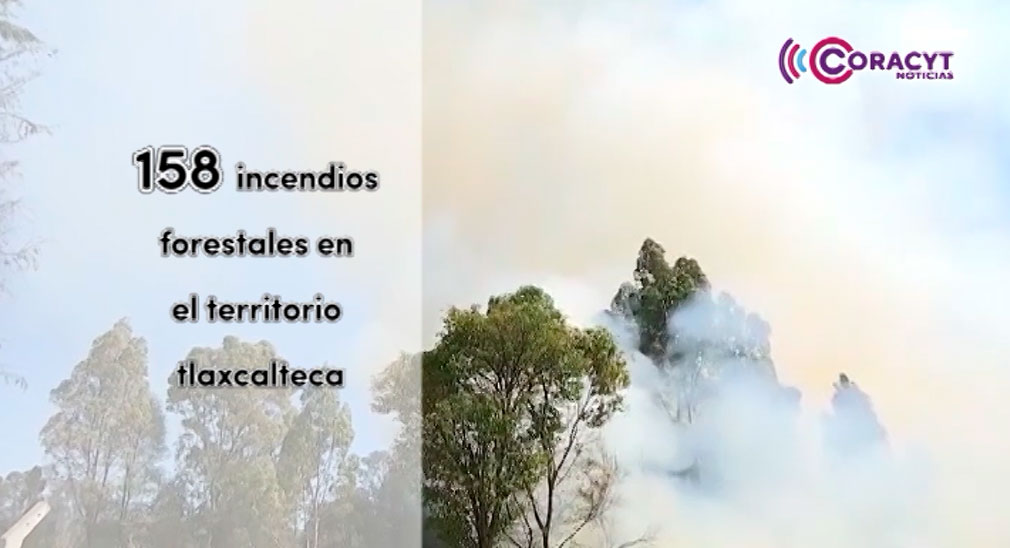 A la fecha se han registrado 158 incendios forestales en Tlaxcala 