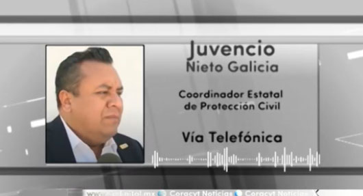 En entrevista vía telefónica el titular de la CEPC, Juvencio Nieto Galicia, reportó saldo blanco durante la Semana Santa 2024