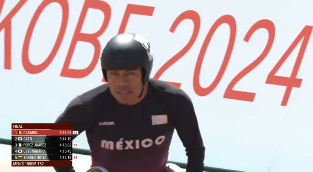 Brilla Leonardo de Jesús Pérez Juárez en el Campeonato Mundial de Para atletismo Kobe 2024