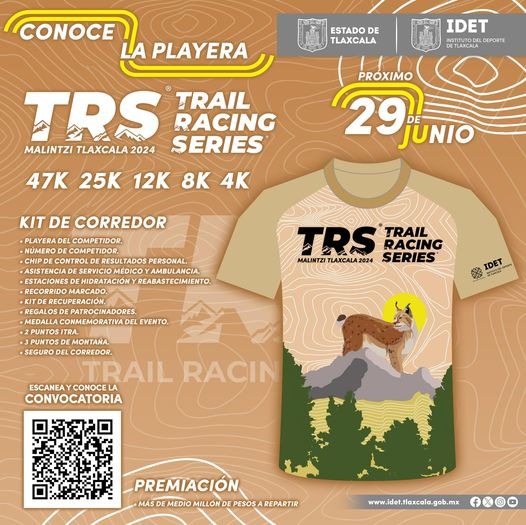 Invita IDET a participar en el primer Trail Racing series 2024 Malintzi Tlaxcala  