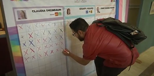 Participa comunidad LGBTTTIQ+ de Tlaxcala en simulacro electoral nacional