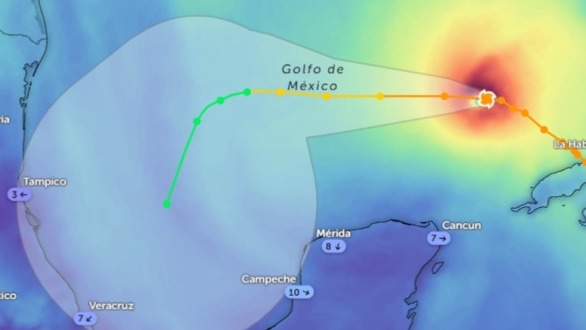 México activa protocolos de prevención por el huracán “Rafael”