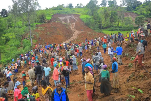 Al menos 200 muertos tras deslizamiento de tierra en Etiopía
