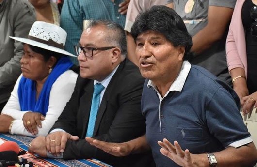 Fiscal general de Bolivia confirma citación a Evo Morales