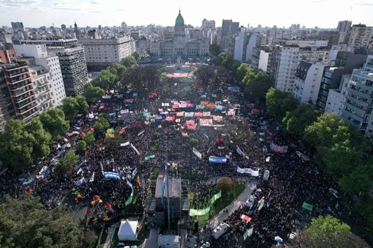 Otra protesta contra Milei