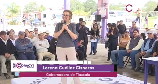 Inauguró gobernadora Lorena Cuéllar Cisneros techado de las canchas de usos múltiples en Atexcatzinco