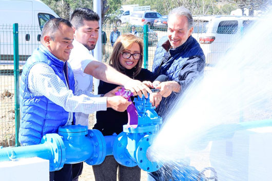 Entregó Gobernadora equipamiento del pozo de agua potable en Apetatitlán