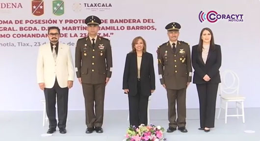 Asistió gobernadora Lorena Cuéllar a toma de posesión del nuevo comandante de la 23 Zona Militar
