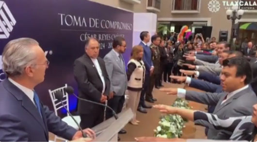 Atestiguó gobernadora Lorena Cuéllar Cisneros toma de compromiso de la mesa directiva de la Coparmex 