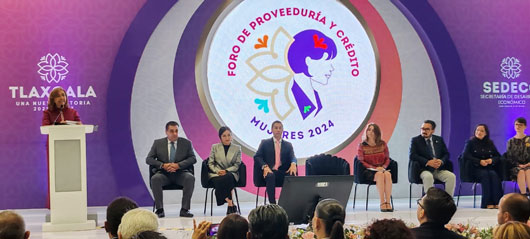 Inauguró gobernadora Lorena Cuéllar Foro de Proveeduría y Crédito-Mujeres 2024