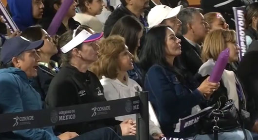 Apoyó gobernadora Lorena Cuéllar a dupla mexicana en cuartos de final 