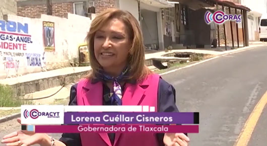 Supervisó gobernadora Lorena Cuéllar obras en Nanacamilpa