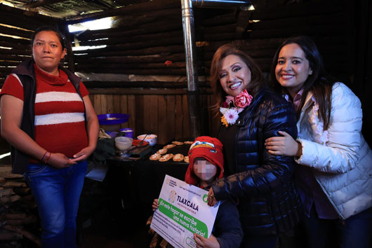 Entregó gobernadora Lorena Cuéllar estufas ahorradoras a familias de Tlaxco 