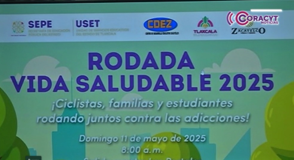 Ciclistas de Tlaxcala y Zacatelco participarán en la “Rodada Vida Saludable 2025”