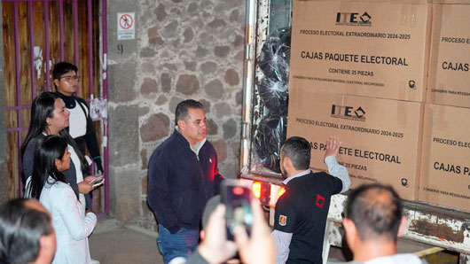 Recibe ITE materiales electorales para la jornada electoral del 01 de junio