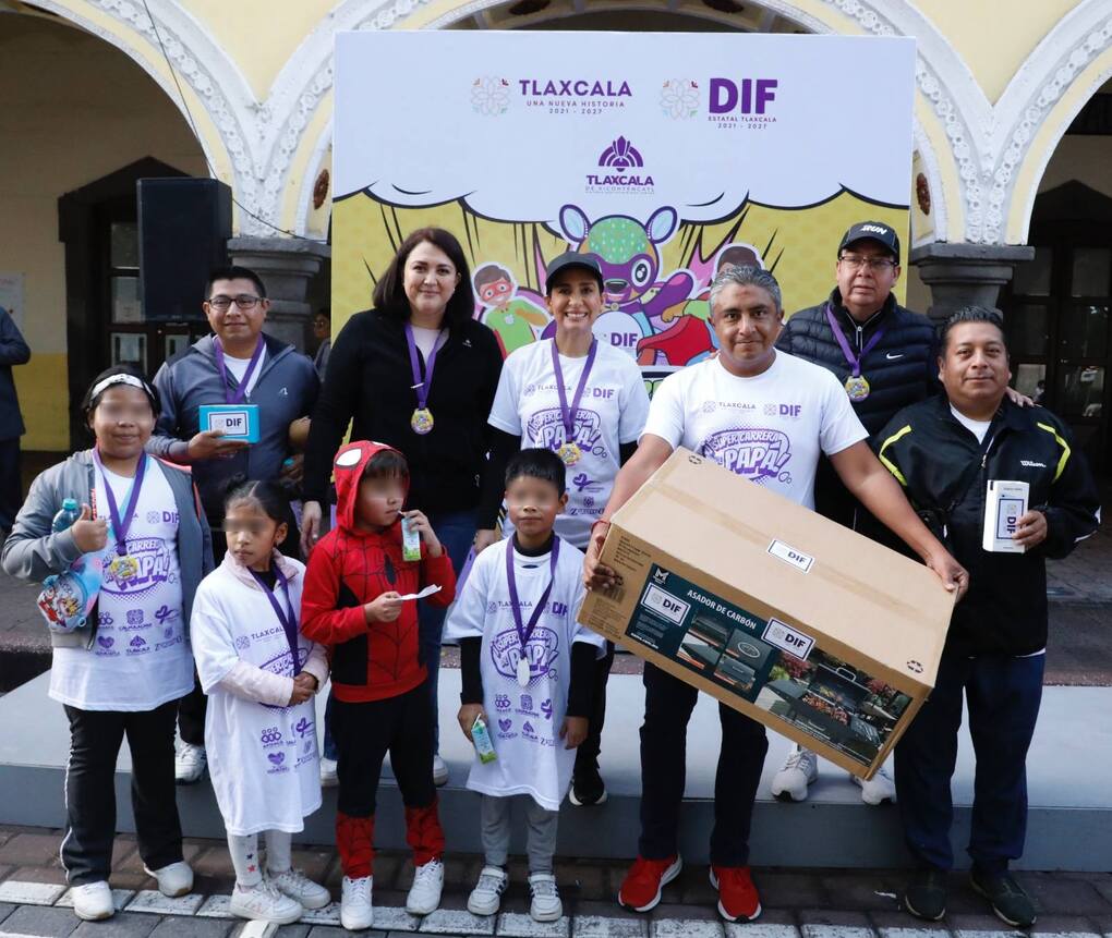 Familias tlaxcaltecas disfrutaron la “Super Carrera de Papá”