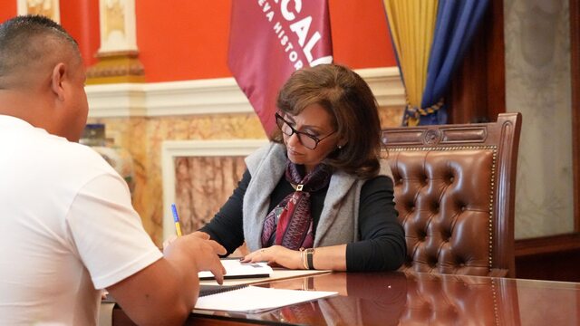 Atendió gobernadora Lorena Cuéllar solicitudes de la ciudadana tlaxcalteca