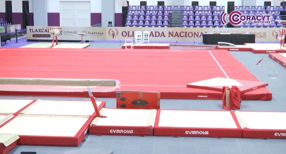 Tlaxcala alista pabellón para gimnasia artística en Olimpiada Nacional 2025
