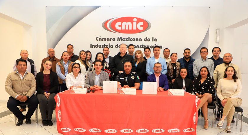 Colaboran SSC y CMIC Tlaxcala en materia de seguridad para empresas constructoras
