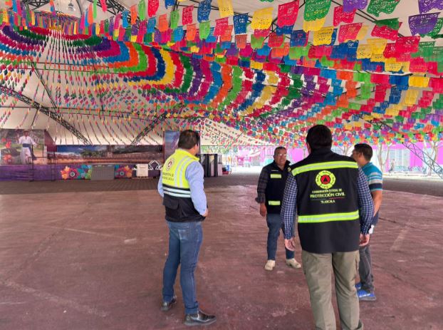 Supervisa Protección Civil Estatal medidas de seguridad en “Tlaxcala, la feria de ferias 2025”