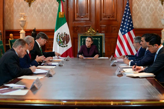 Concluye reunión Sheinbaum-Landau tras conversar temas de agenda bilateral