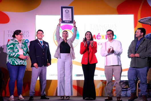 Récord Guinness al Tianguis Turístico 2025, tras recibir a 8 mil 871 asistentes: CSP