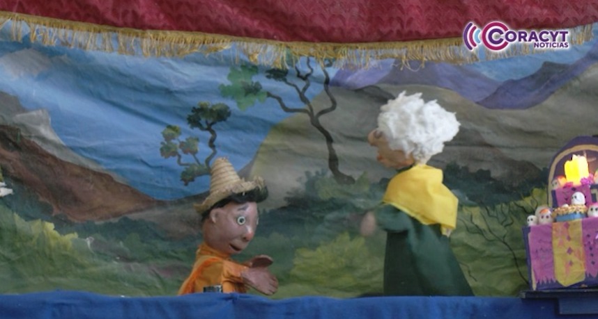 Presentan en Zacatelco la obra de títeres “Cempasúchil, una leyenda flor de piel”