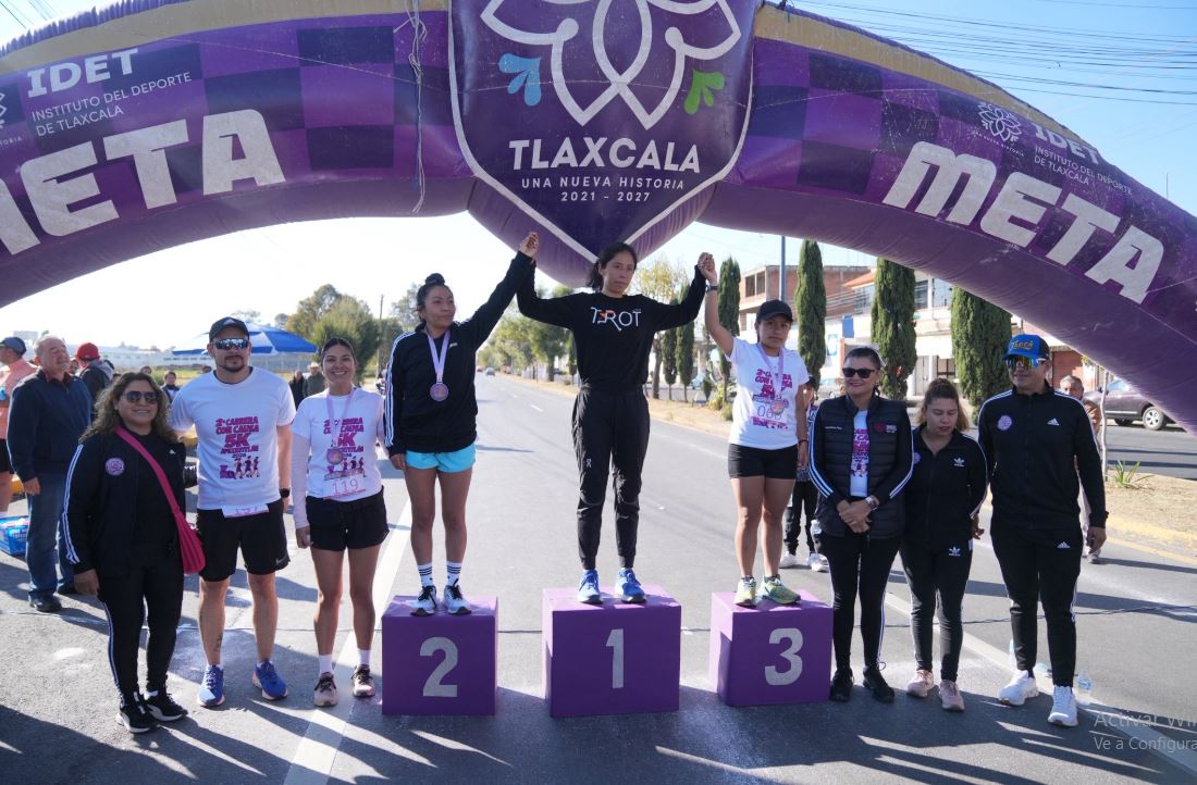 Carrera de 5 kilómetros reúne a 250 atletas en Apetatitlán 