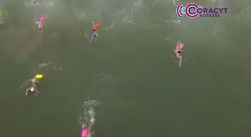 Tlaxcaltecas destacan en maratón de aguas abiertas en Veracruz