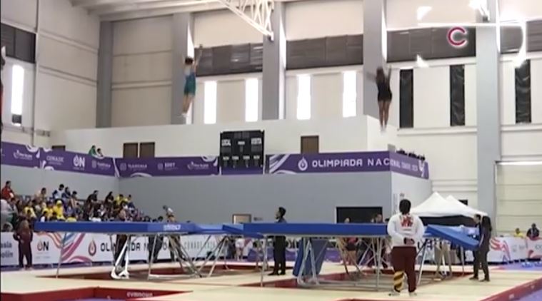 Tlaxcala conquista su primera medalla en la Olimpiada Nacional de gimnasia de trampolín