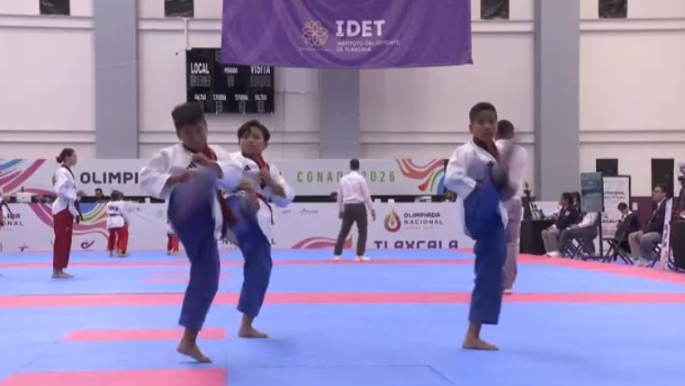 Medalla de bronce impulsa a taekwondoínes tlaxcaltecas en la Olimpiada Nacional 2026