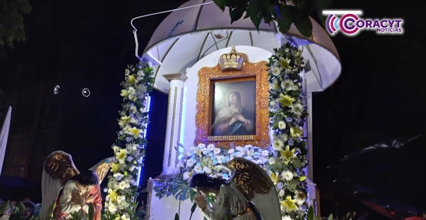 Con devoción y tradición realizaron procesión de la Virgen de la Misericordia en Apizaco