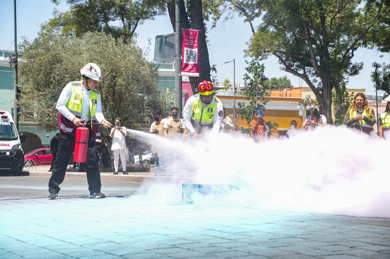 Gobierno de Alfonso Sánchez García realiza exitoso simulacro y así se suma al llamado nacional