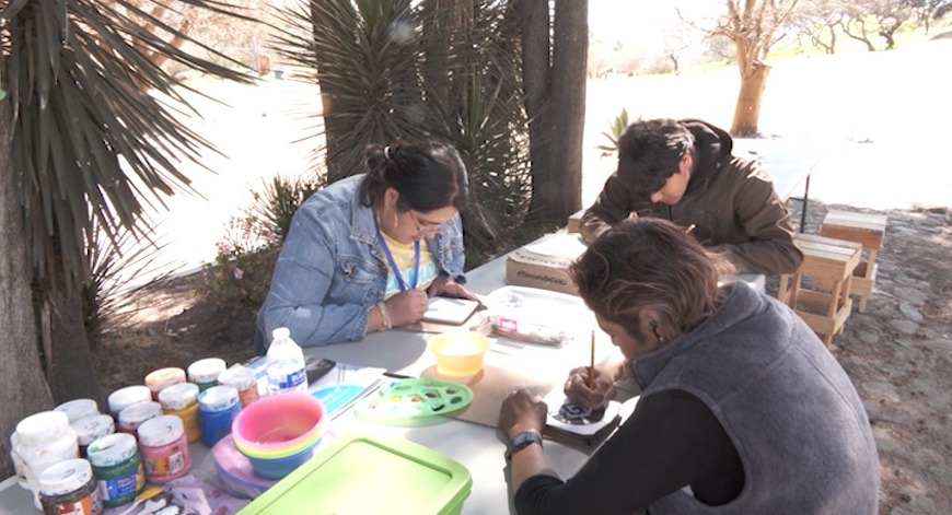 INAH conmemoró su 87 aniversario con el taller “El Olín” en Cacaxtla