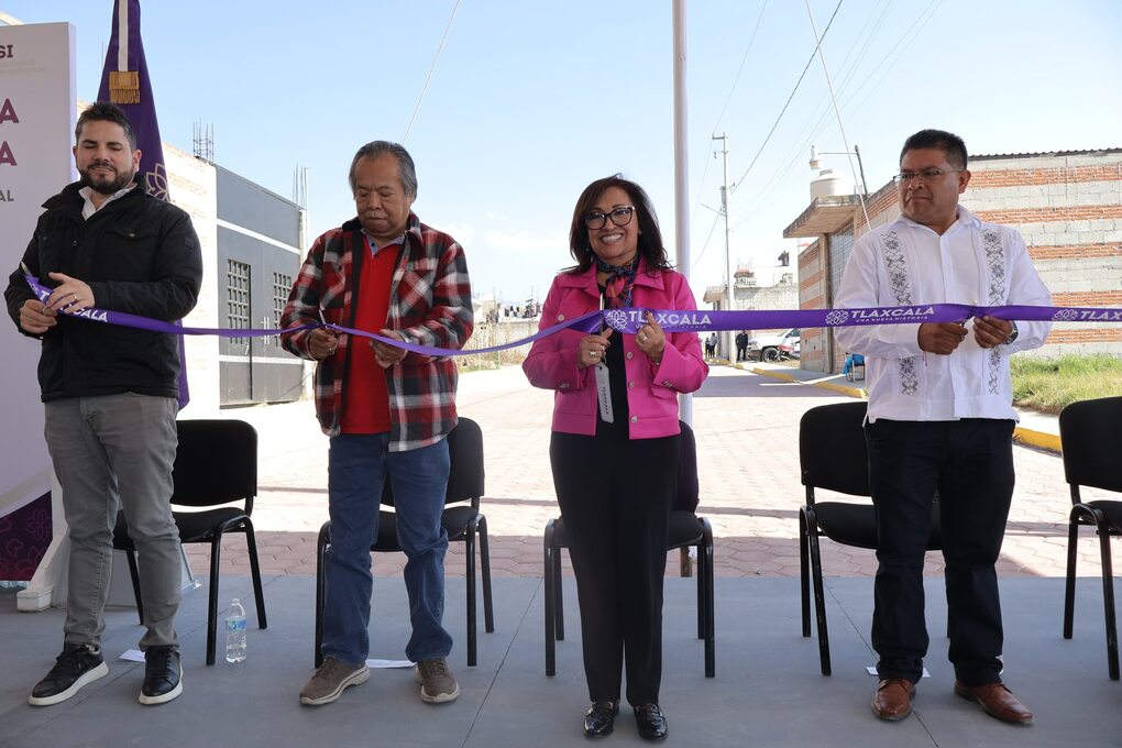 Ejecutó gobierno estatal una inversión de 13.8 MDP en infraestructura urbana en Quilehtla