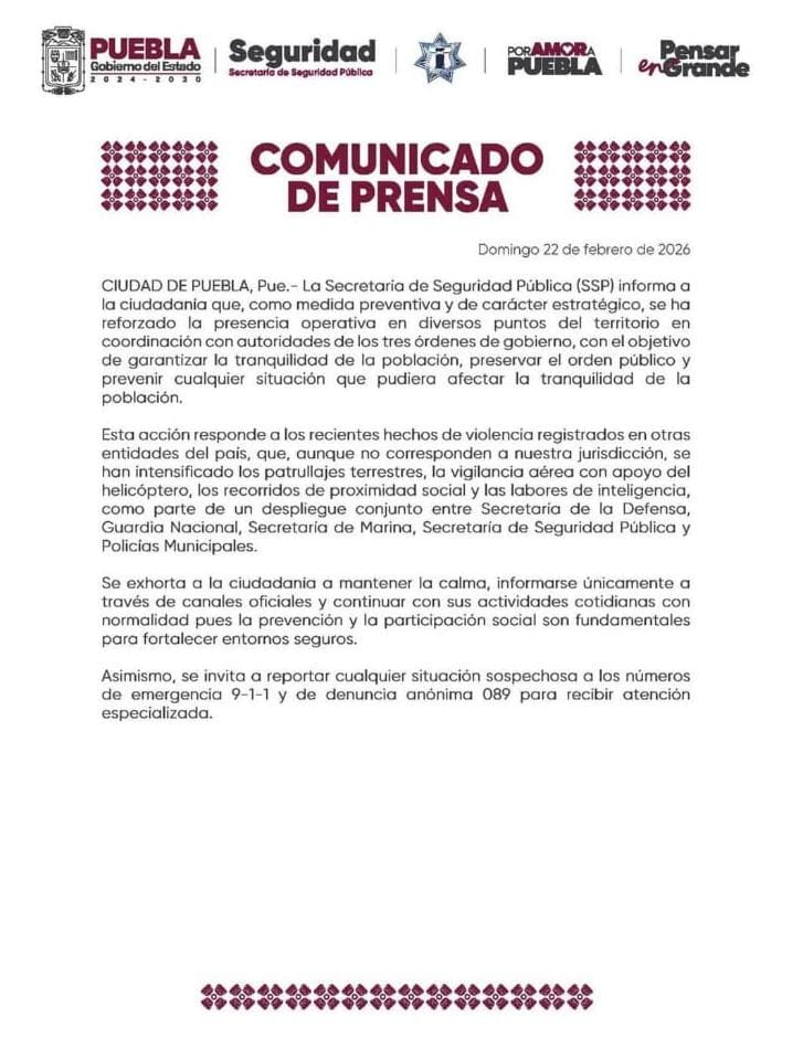 En Tlaxcala se instaló mesa permanente de seguridad