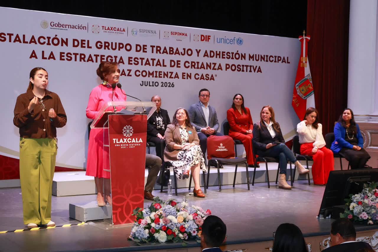 Tlaxcala incorpora a 36 municipios a la Política de Crianza Positiva