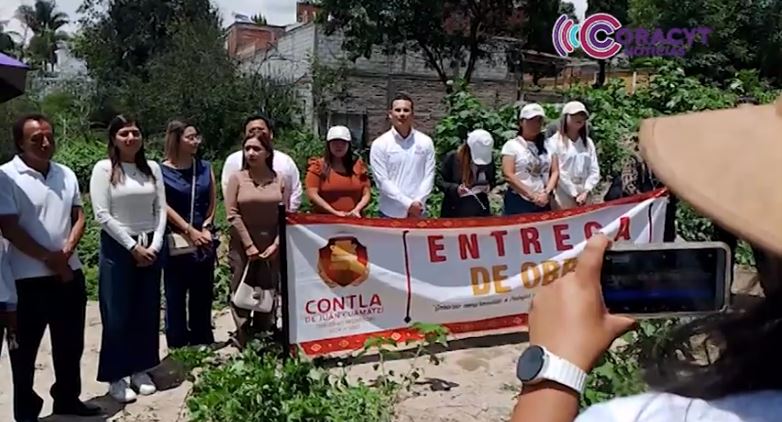 Entregan obra sanitaria en zona limítrofe de Apetatitlán y Contla