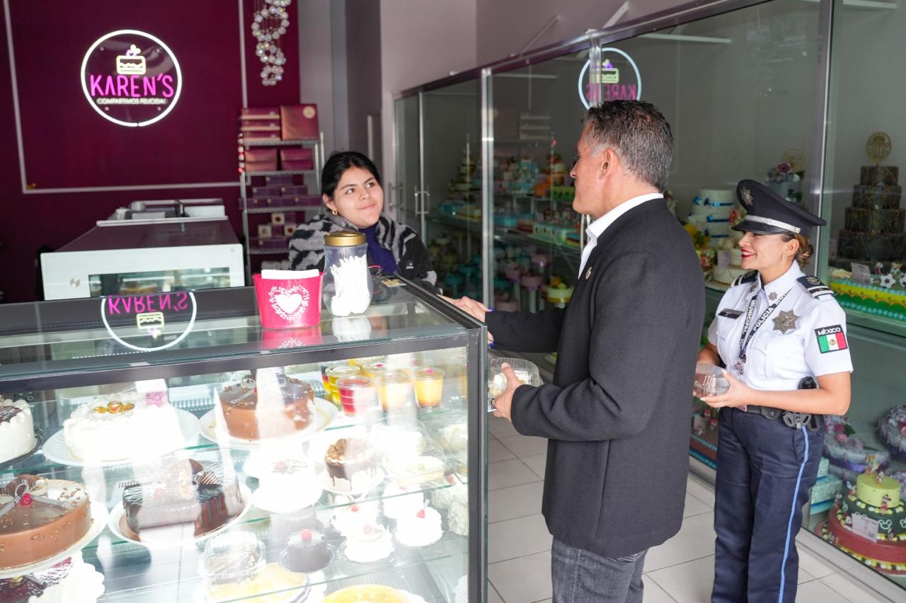 Alfonso Sánchez García fortalece la seguridad con recorridos de proximidad y diálogo directo con comerciantes