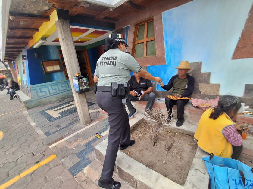 En Tlaxcala, Guardia Nacional realiza recorridos de proximidad social y seguridad