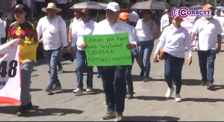 Las y los trabajadores de la educación reconocen avances en materia laboral en Tlaxcala 