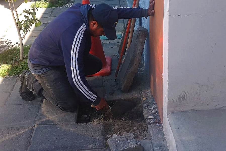 Con obras en calle Primero de Mayo, Alfonso Sánchez fortalece movilidad peatonal en la capital