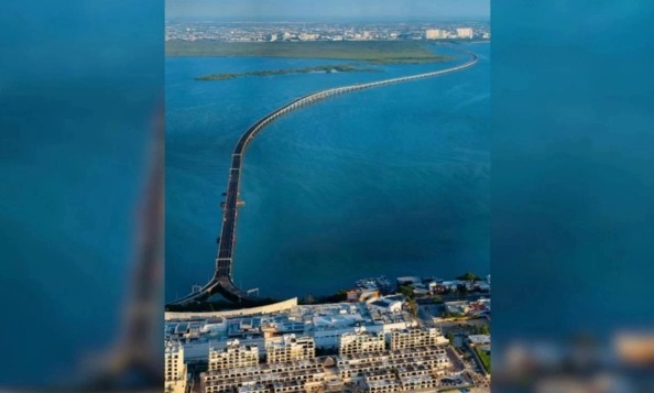 Cancún inicia pruebas de la nueva Ruta 27 de transporte público sobre el Puente Nichupté